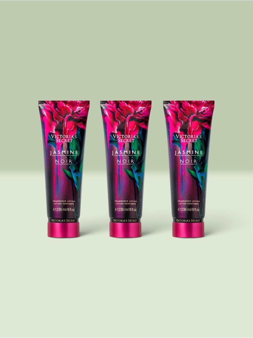Victoria’s Secret JASMINE NOIR Fragrance Lotion ~ 8 fl.oz. ( Lot of 3 )